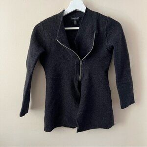 Eileen Fisher Petite 100%‎ Merino Wool Side Zip Jacket Coat Blazer